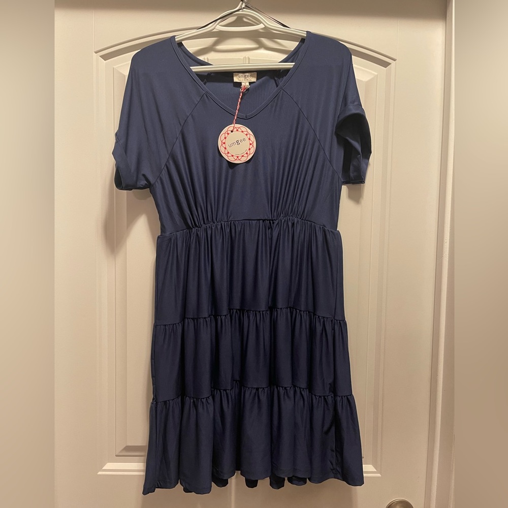 Umgee brand navy dress - wife bought and never wore.     New with tags.